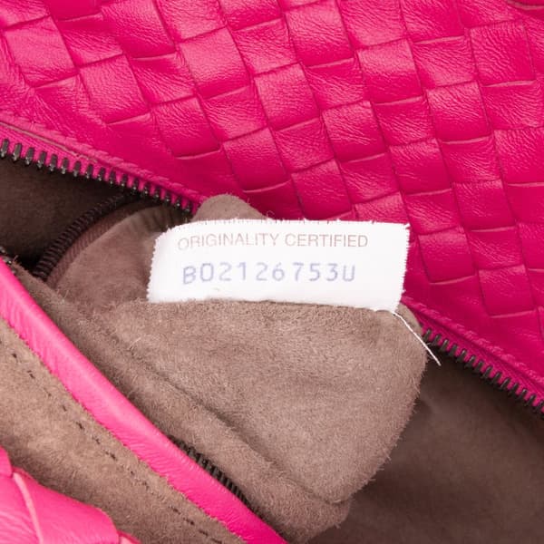 Pre-owned Bottega Veneta Nappa Intrecciato Brick Tote Pink
