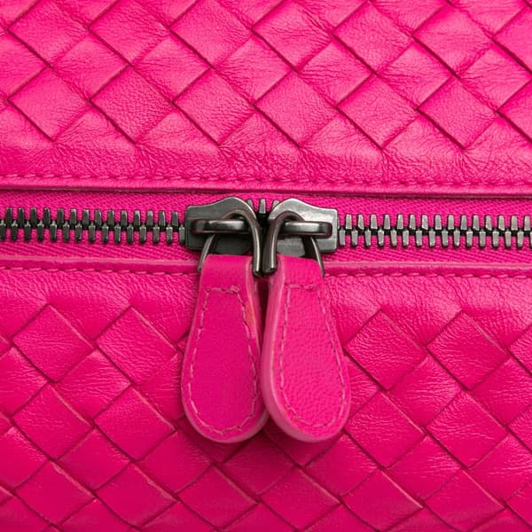 Pre-owned Bottega Veneta Nappa Intrecciato Brick Tote Pink