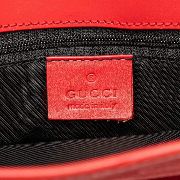 Pre-owned Gucci GG Canvas Tote Red