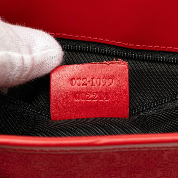 Pre-owned Gucci GG Canvas Tote Red