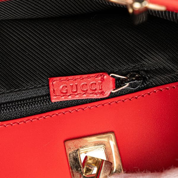 Pre-owned Gucci GG Canvas Tote Red