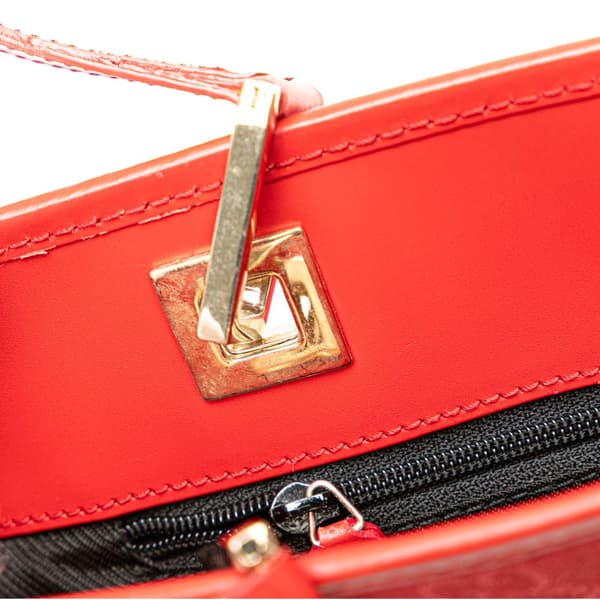 Pre-owned Gucci GG Canvas Tote Red