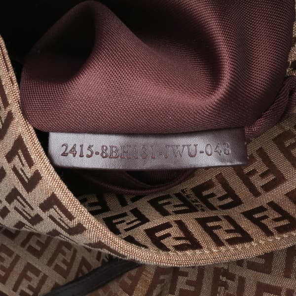 Pre-owned Fendi Zucchino Canvas Tote Brown