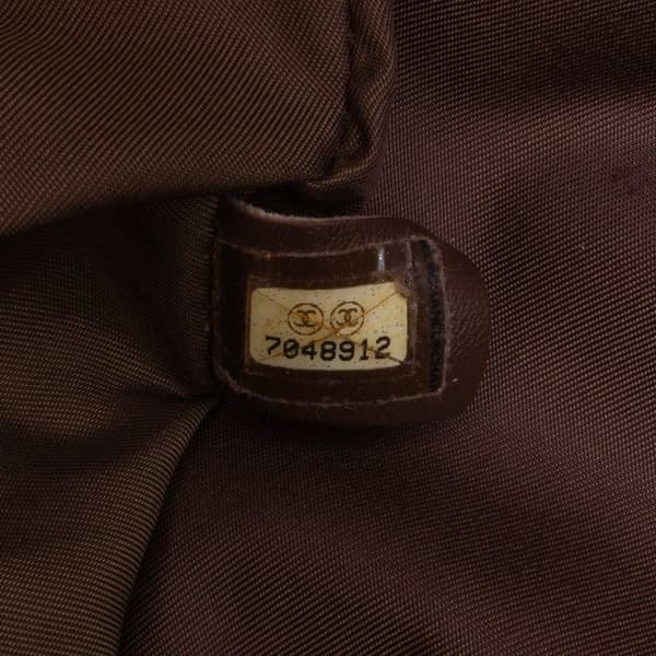 Pre-owned Chanel New Travel Line Nylon Tote Brown