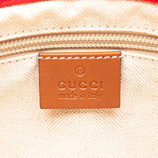 Pre-owned Gucci GG Nylon Tote Red