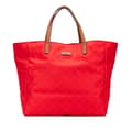 Miniatyrbild 1 av 10: Pre-owned Gucci GG Nylon Tote Red