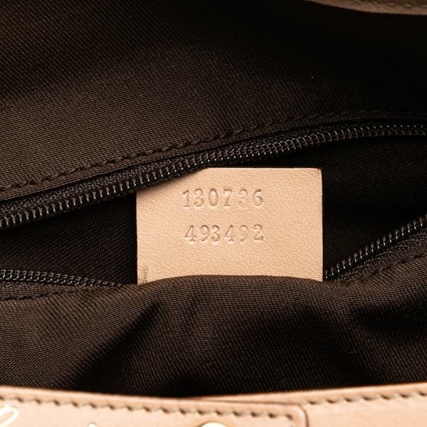 Pre-owned Gucci GG Canvas Abbey D Ring Tote Brown