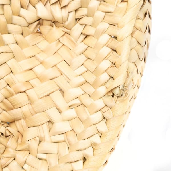Pre-owned LOEWE Small Raffia Basket Tote Brown