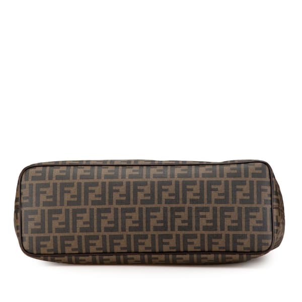 Pre-owned Fendi Zucca Spalmati Tote Brown