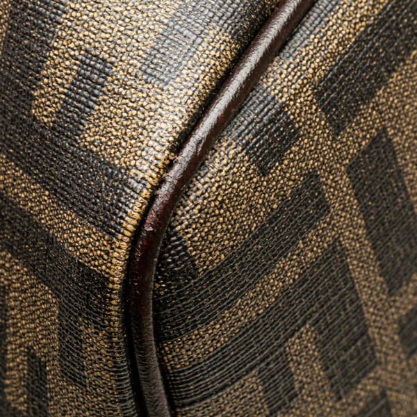 Pre-owned Fendi Zucca Spalmati Tote Brown