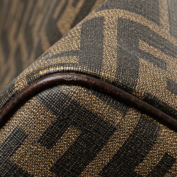 Pre-owned Fendi Zucca Spalmati Tote Brown