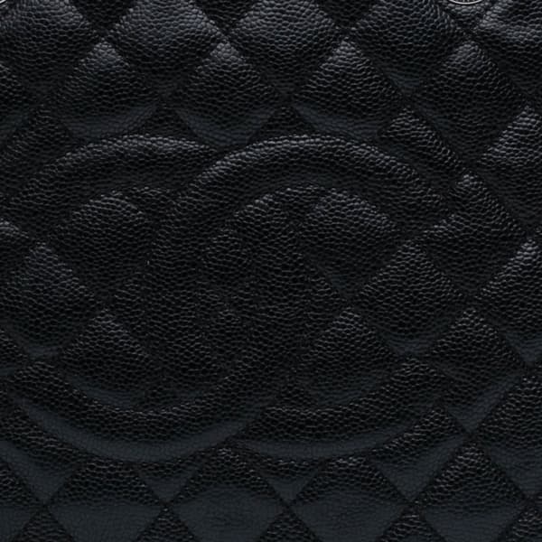 Pre-owned Chanel Caviar Grand Shopping Tote Black