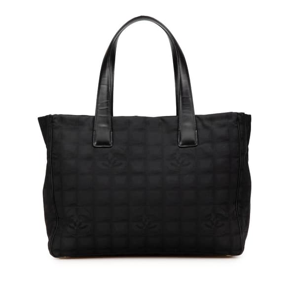 Pre-owned Chanel New Travel Line Nylon Tote Black