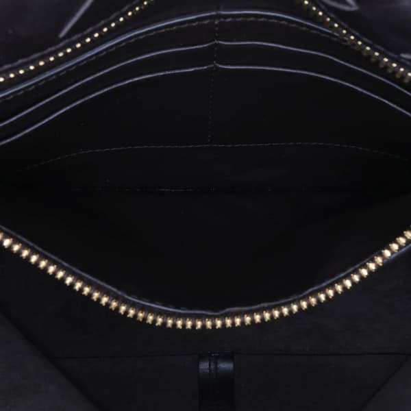 Pre-owned Bottega Veneta Medium Suede and Nappa Intrecciato Flip Flap Tote Brown