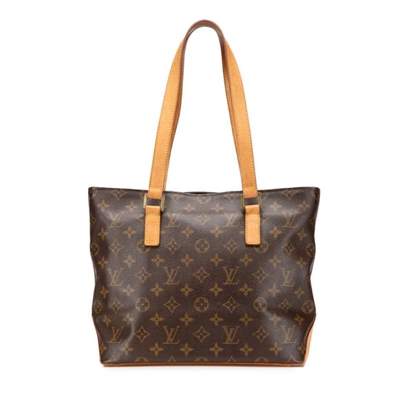 Pre-owned Louis Vuitton Monogram Cabas Piano Brown