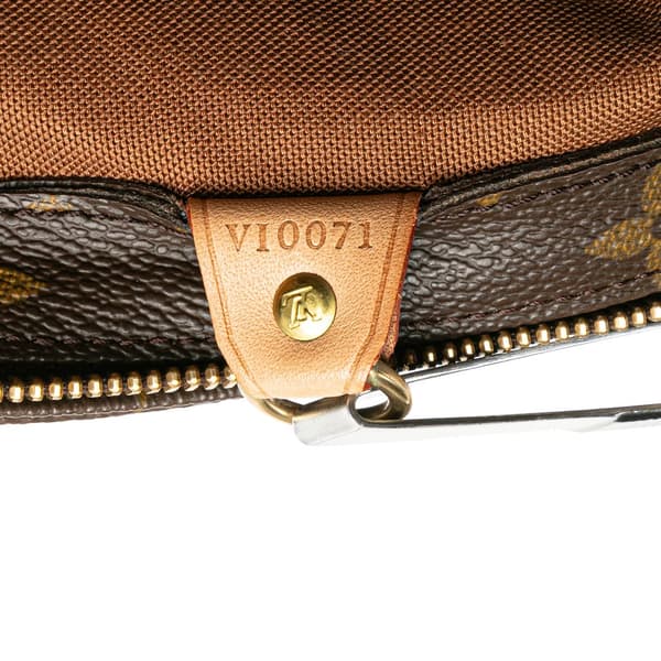 Pre-owned Louis Vuitton Monogram Cabas Piano Brown