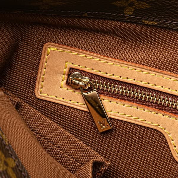 Pre-owned Louis Vuitton Monogram Cabas Piano Brown