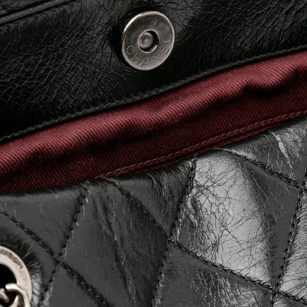 Pre-owned Chanel Large Quilted Glazed Calfskin Duo Color Tote Black