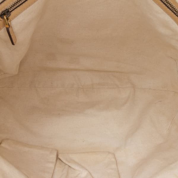 Pre-owned Gucci GG Lurex Scarlett Tote Brown
