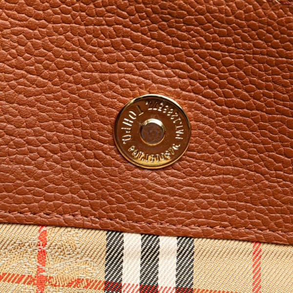 Pre-owned Burberry Leather Tote Brown