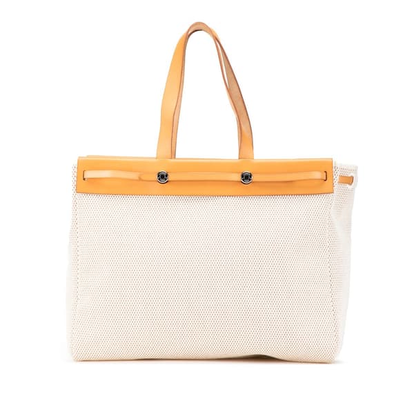 Pre-owned Hermès Toile Herbag Cabas GM Brown