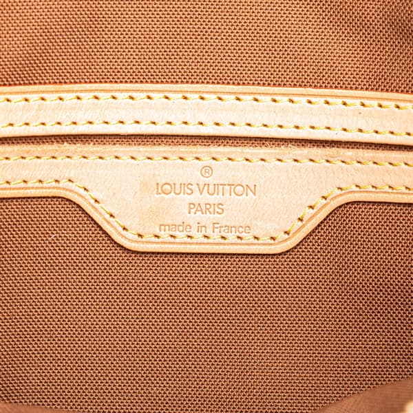Pre-owned Louis Vuitton Monogram Cabas Piano Brown