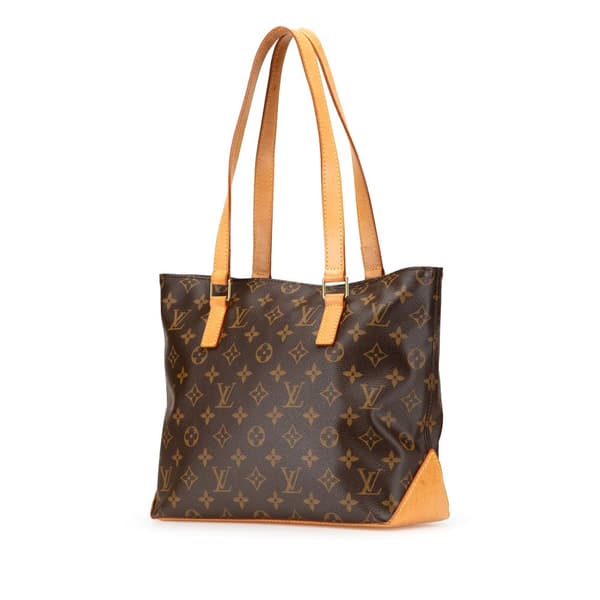 Pre-owned Louis Vuitton Monogram Cabas Piano Brown