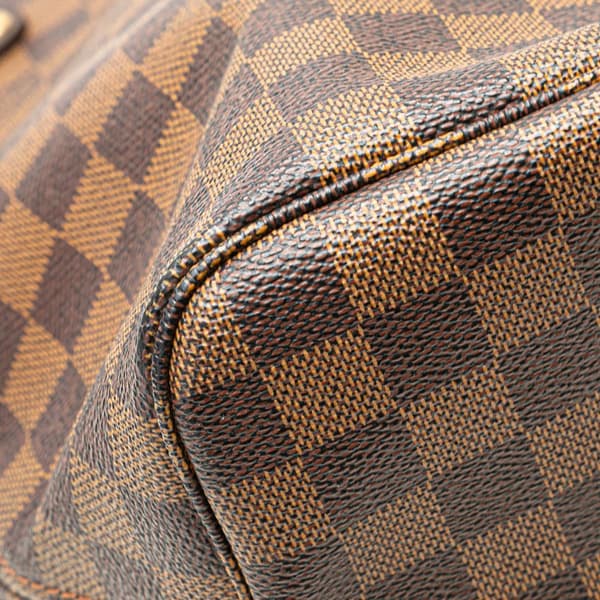 Pre-owned Louis Vuitton Damier Ebene Neverfull MM Brown