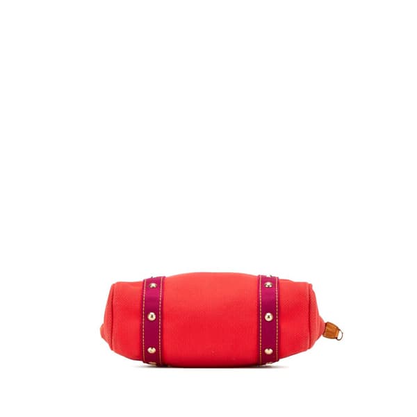 Pre-owned Louis Vuitton Antigua Cabas MM Tote Red