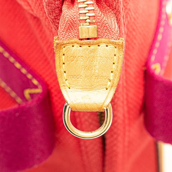 Pre-owned Louis Vuitton Antigua Cabas MM Tote Red