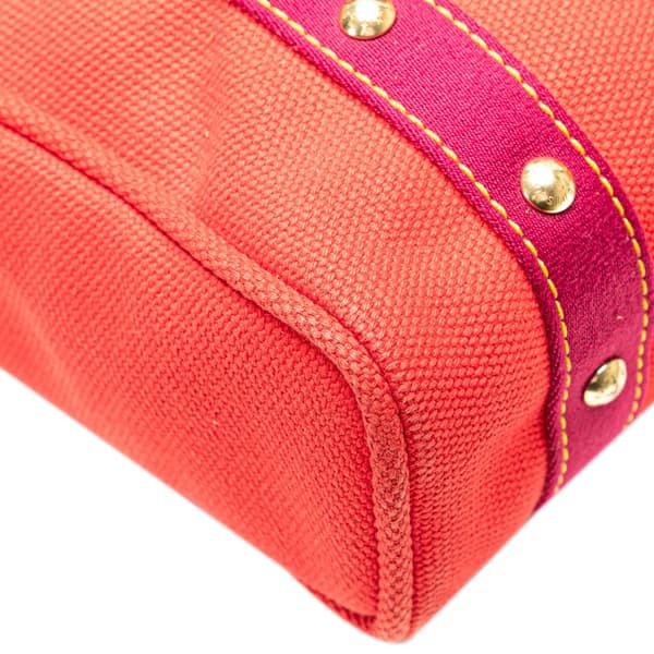 Pre-owned Louis Vuitton Antigua Cabas MM Tote Red
