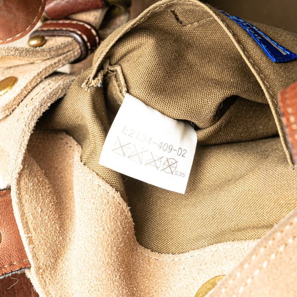 Pre-owned Burberry Denim Logo Tote Brown