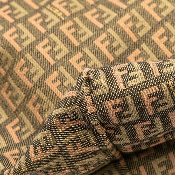 Pre-owned Fendi Large Zucchino Canvas Tote Brown