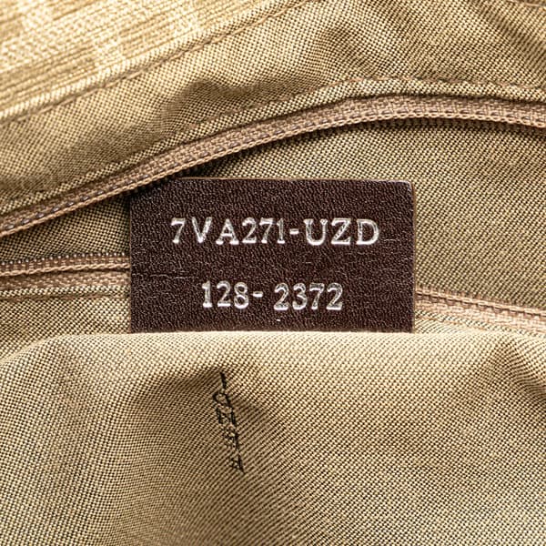 Pre-owned Fendi Zucca Spalmati Tote Brown