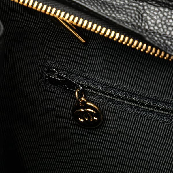 Pre-owned Chanel Triple CC Caviar Tote Black