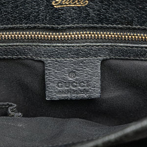 Pre-owned Gucci GG Canvas Jackie Tote Black