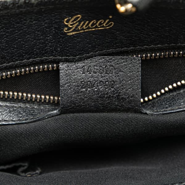 Pre-owned Gucci GG Canvas Jackie Tote Black