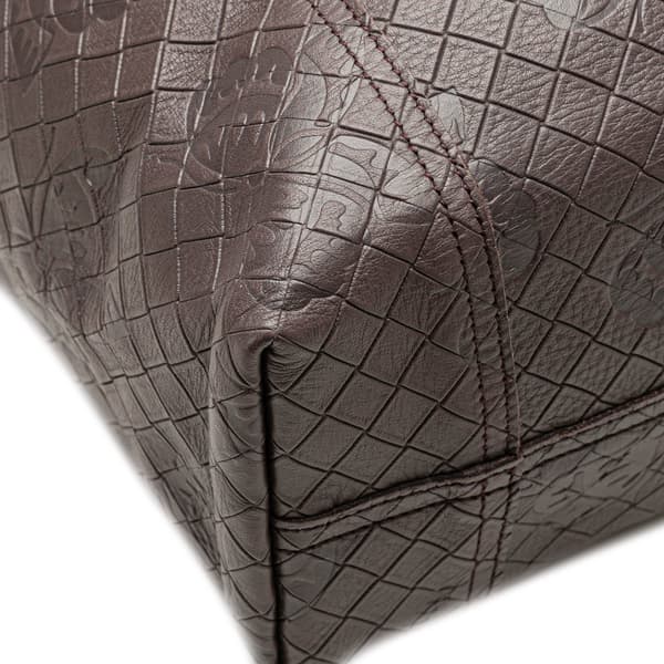 Pre-owned Bottega Veneta Leather Intrecciomirage Butterfly Tote Brown