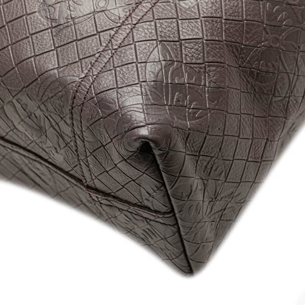Pre-owned Bottega Veneta Leather Intrecciomirage Butterfly Tote Brown