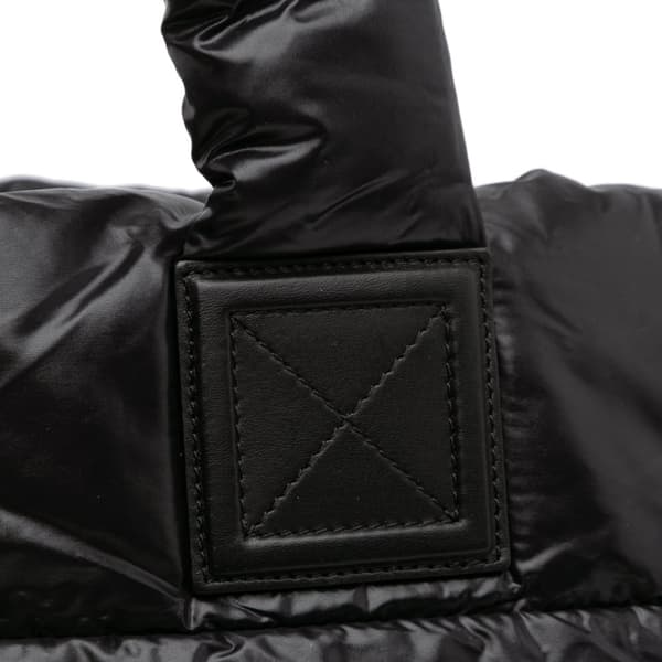 Pre-owned Chanel Small Quilted Nylon Coco Cocoon Tote Black