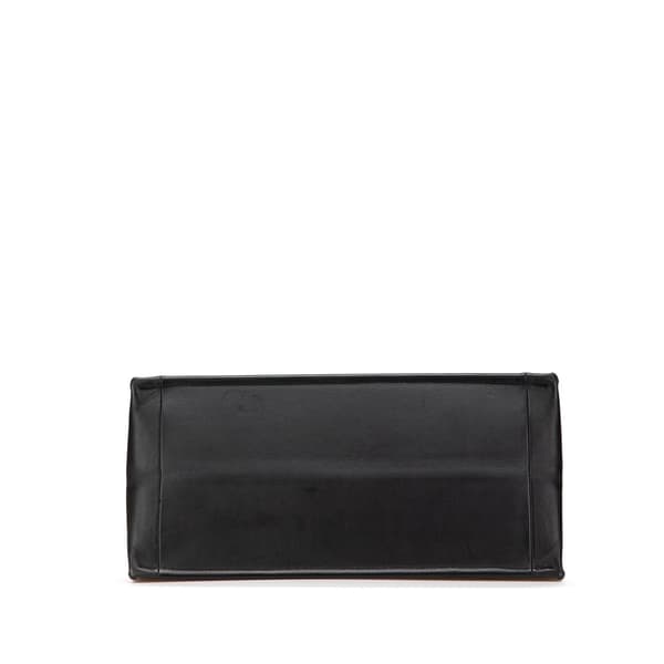 Pre-owned Dior Medium Embossed Leather Book Tote Black