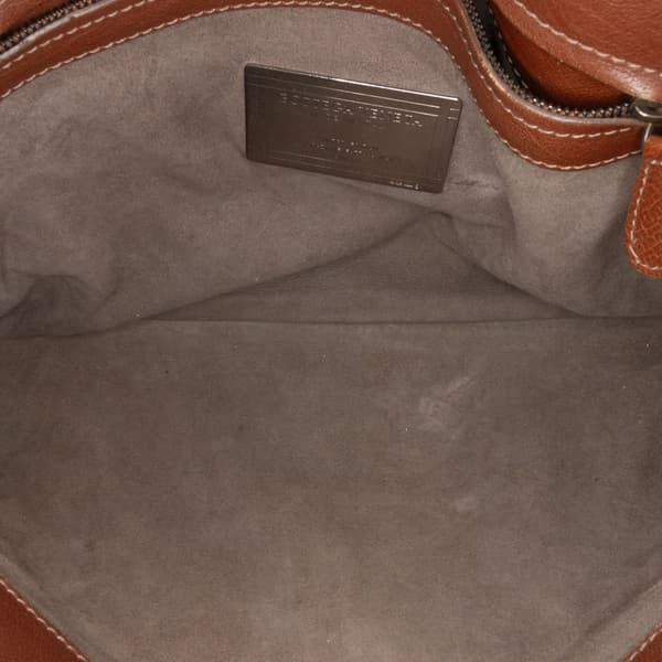 Pre-owned Bottega Veneta Large Chene Tratteggiato Intrecciato Roma Tote Brown