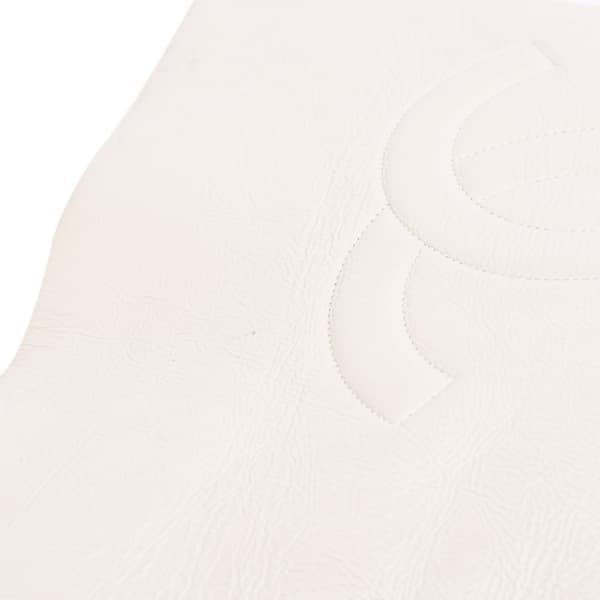 Pre-owned Chanel Shiny Aged Calfskin North South Shopping Tote White