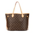 Miniatyrbilde 1 av 9: Pre-owned Louis Vuitton Monogram Neverfull MM Brown