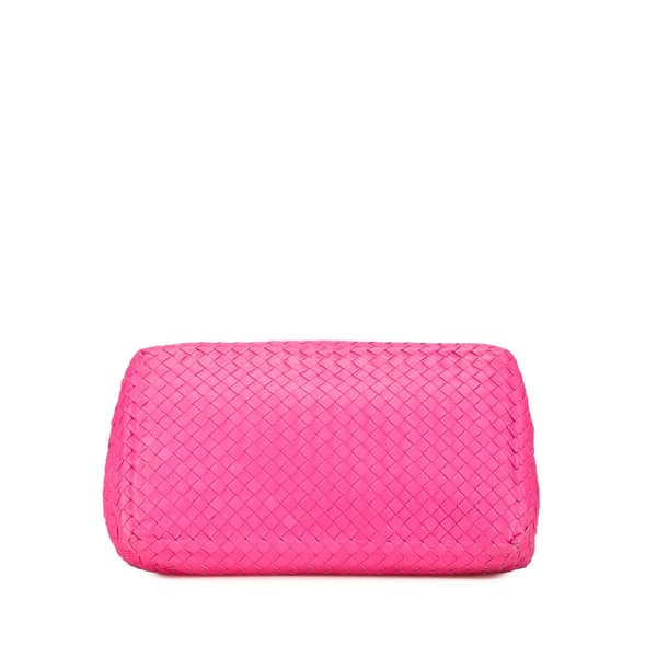 Pre-owned Bottega Veneta Medium Nappa Intrecciato Cesta Tote Pink