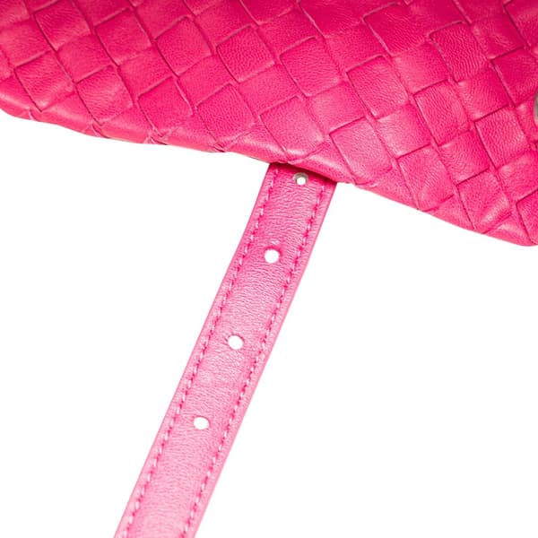 Pre-owned Bottega Veneta Medium Nappa Intrecciato Cesta Tote Pink