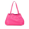 Miniatyrbillede 1 af 8: Pre-owned Bottega Veneta Medium Nappa Intrecciato Cesta Tote Pink