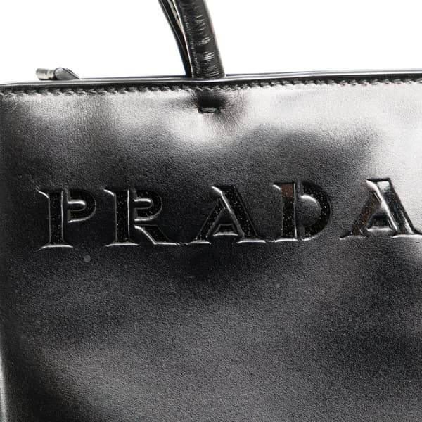 Pre-owned Prada Spazzolato Tote Black