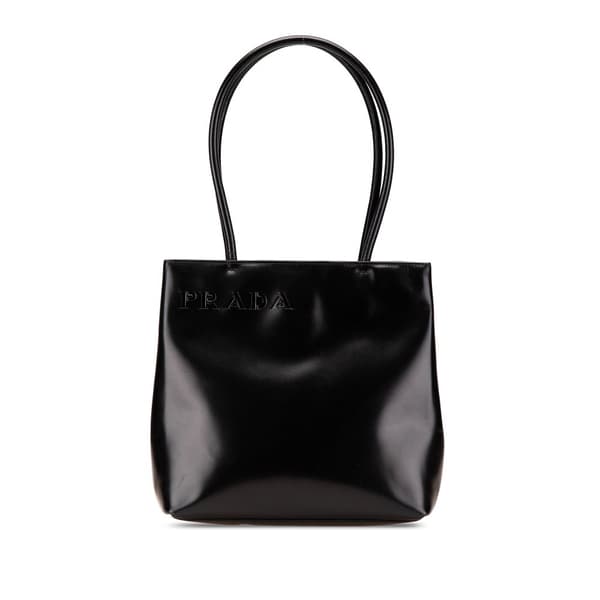 Pre-owned Prada Spazzolato Tote Black