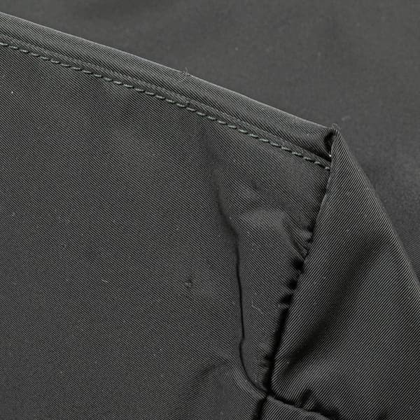 Pre-owned Prada Saffiano Trimmed Tessuto Tote Black